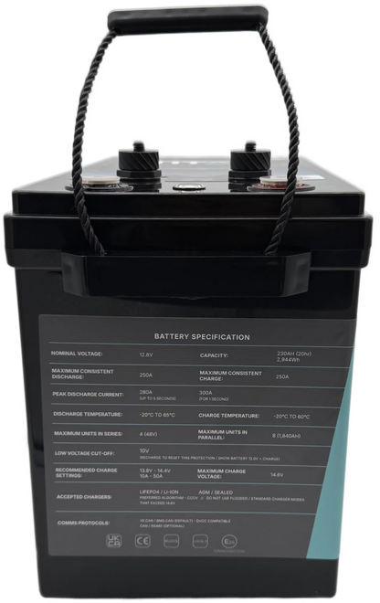 TITAN 12V 230Ah Lithium Leisure Battery