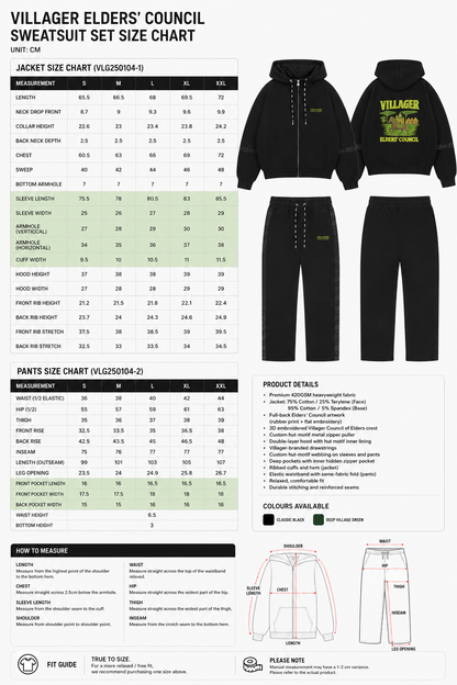 Elders’ Council Sweatsuit Set Green