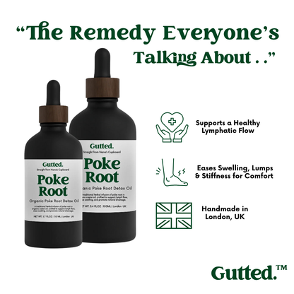 Organic Poke Root Oil –   20ml, 50ml & 100ml   | Wild-Infused Oil for Lymphatic Detox Oil -