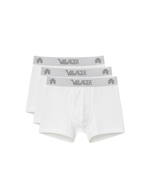 VILLAGER 3 Pack Boxers Brief White