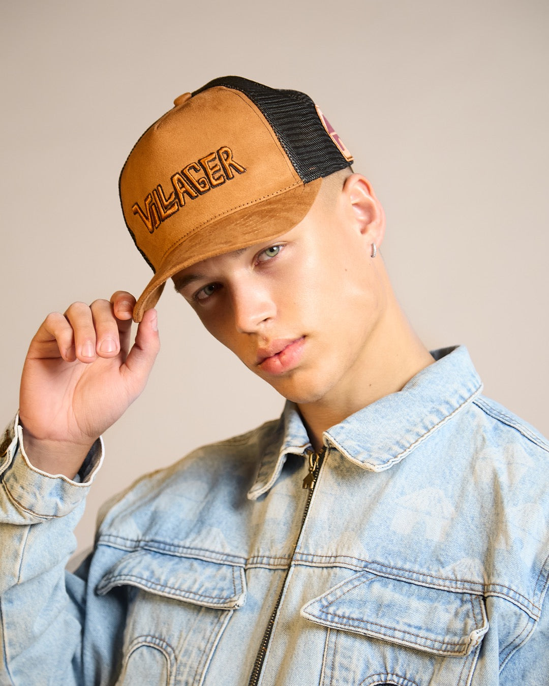 Terrain Grid Denim Set