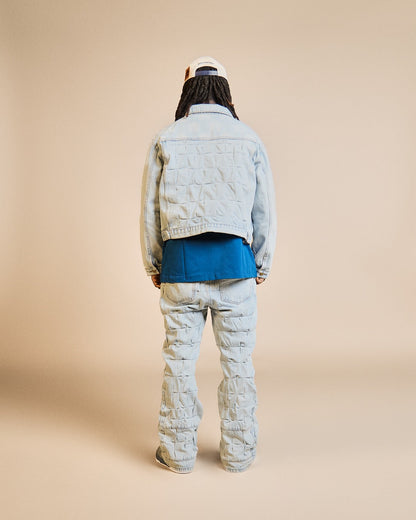 Terrain Grid Denim Set