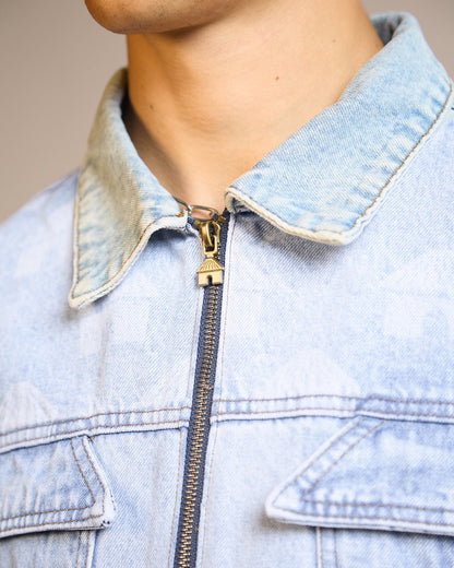 Terrain Grid Denim Set