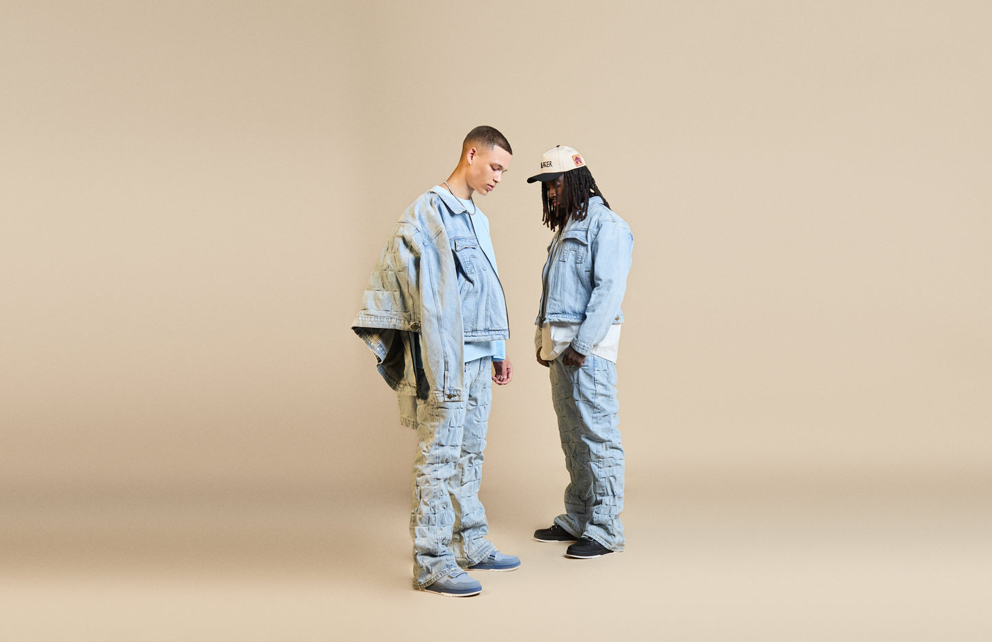 Terrain Grid Denim Set
