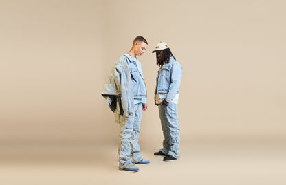 Terrain Grid Denim Set
