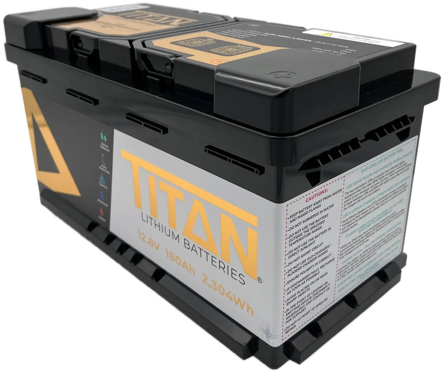 TITAN 12V 180Ah Lithium Leisure Battery (DIN Type 019)