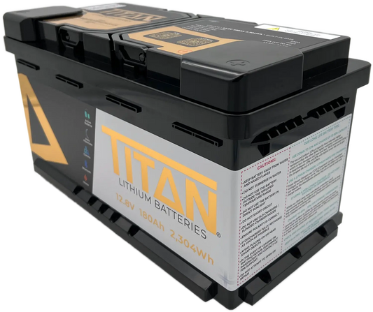 TITAN 12V 180Ah Lithium Leisure Battery (DIN Type 019)