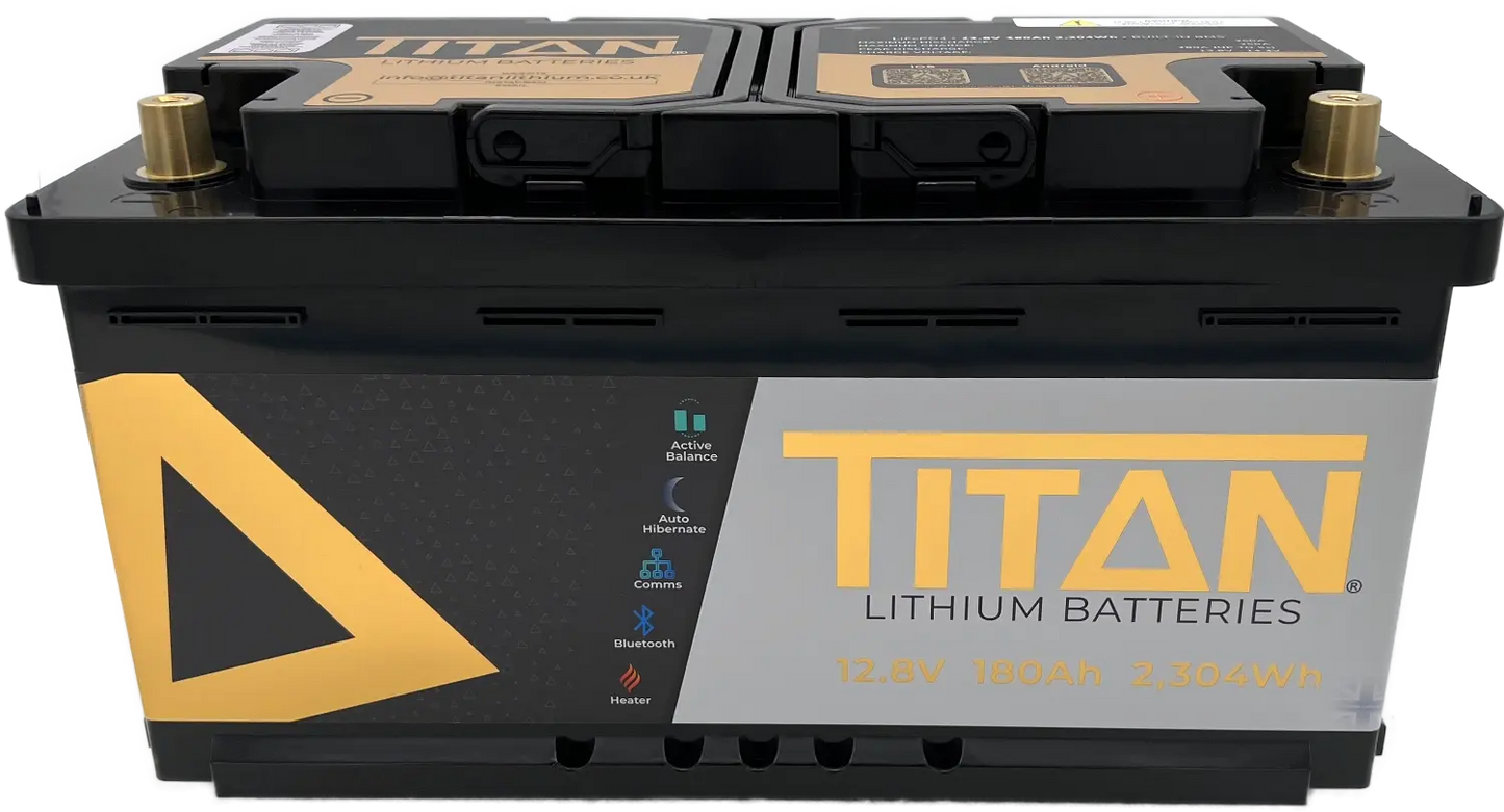 TITAN 12V 180Ah Lithium Leisure Battery (DIN Type 019)