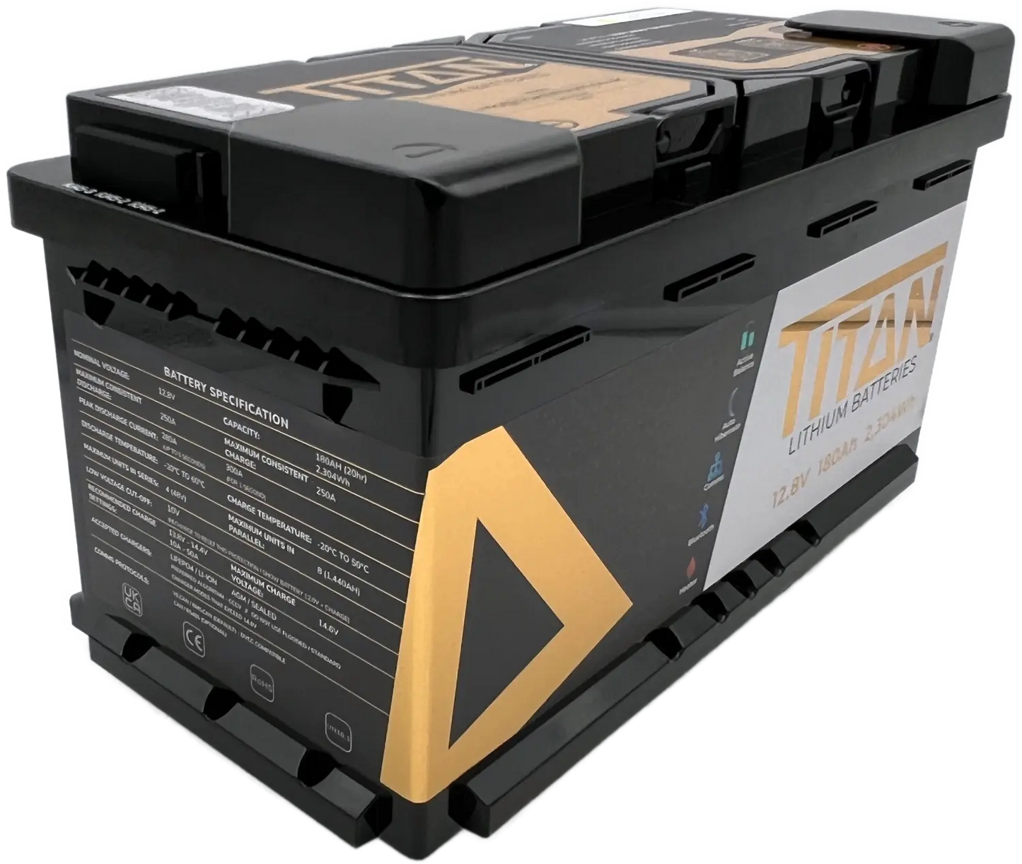 TITAN 12V 180Ah Lithium Leisure Battery (DIN Type 019)