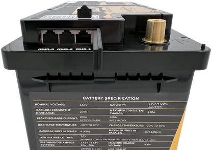 TITAN 12V 180Ah Lithium Leisure Battery (DIN Type 019)