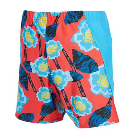 Boy's Reusable Incontinence Swim Shorties – Floral Blue